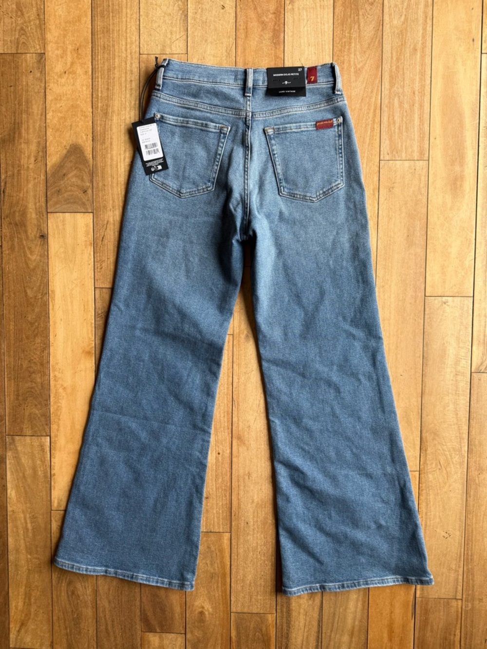 7 for all mankind TAILORLESS PATCH POCKET MODERN DOJO in Luxe Vintage Sz 27P - Picture 8 of 11